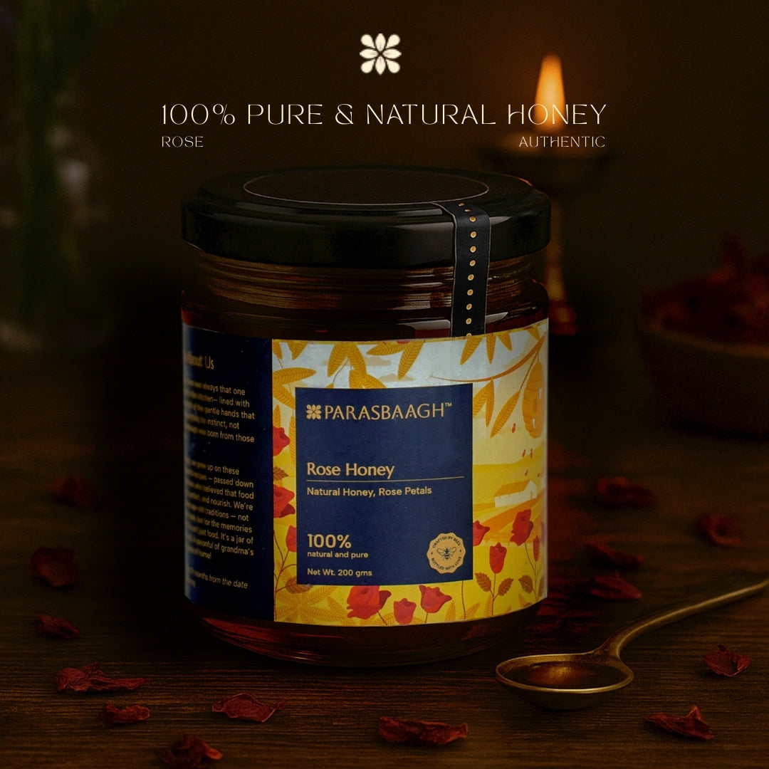 Rose Honey | Pure Honey Infused with Rose Petals