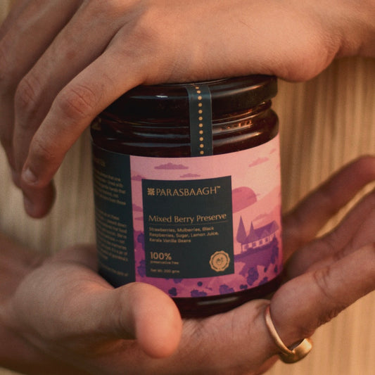 Mixed Berry Preserve with Mulberry, Strawberry and Black Raspberry | 80% Fruit | Low Sugar