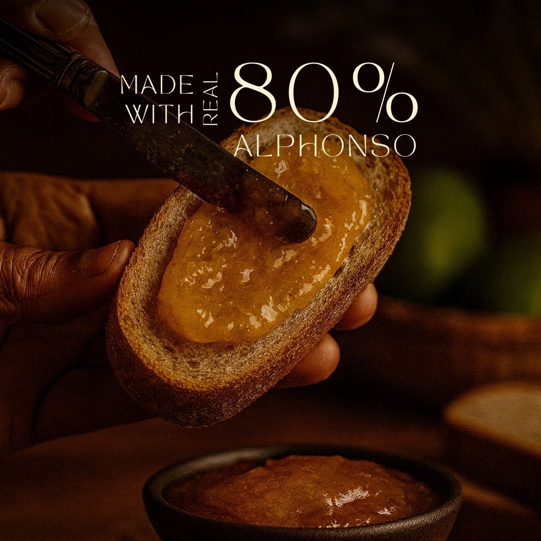 Alphonso Mango Preserve With Kashmiri Saffron | 80% Fruit | Low Sugar