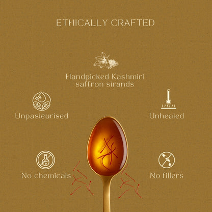 Saffron Honey | Pure Honey Infused with Kashmiri Saffron