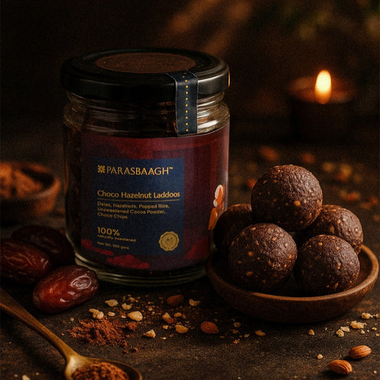Choco Hazelnut Laddoos | 100% Dates Sweetened
