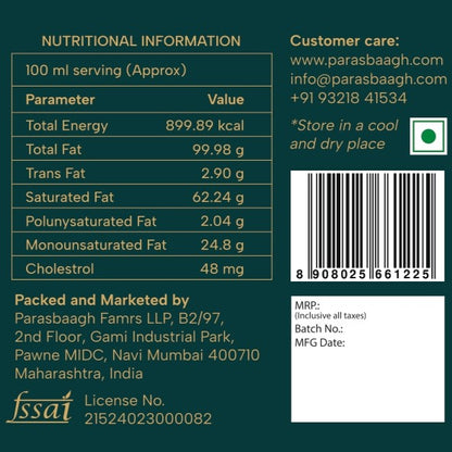 A2 Desi Cow Ghee | Ayurvedic Purity in Every Drop