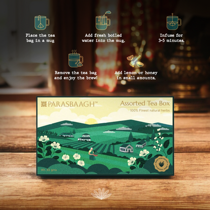 Assorted Tea Box | All Eight Teas Combo for Overall Health
