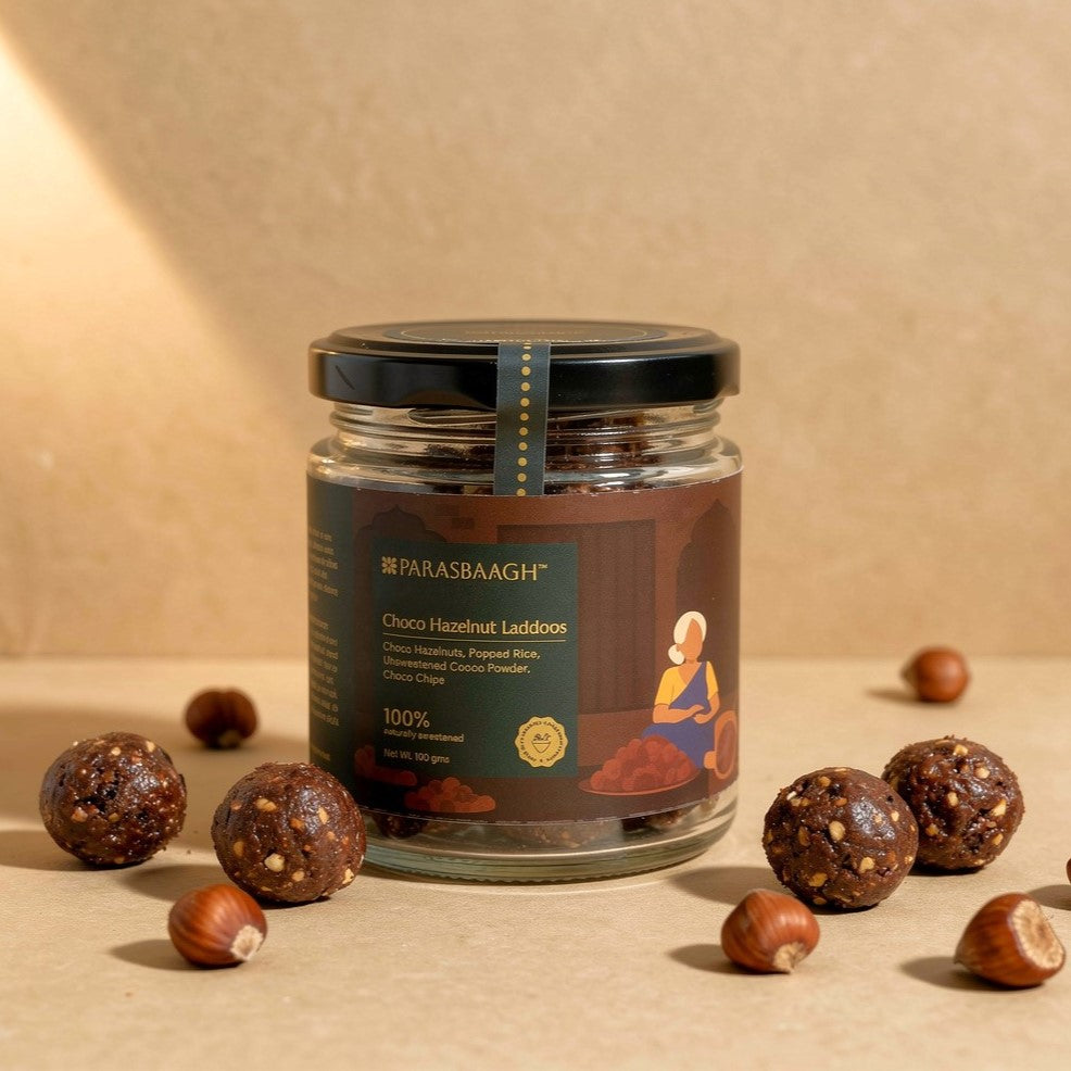 Choco Hazelnut Laddoos | 100% Dates Sweetened