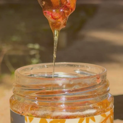 Rose Honey | Pure Honey Infused with Rose Petals | Pure and Unadulterated